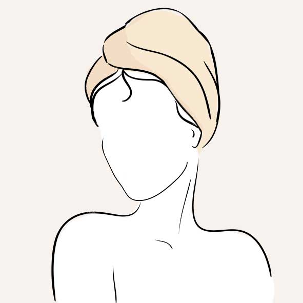 عکسی از حوله مو